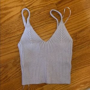 WORN ONCE carmar grey tank top